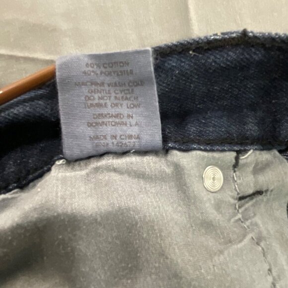 Blue Rag Jeans Mens 40/30 Straight Fit Stretch Dark Wash Blue Denim Casual 38x29 - Picture 8 of 10